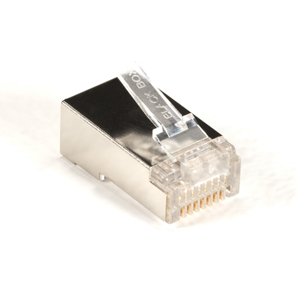 Black Box Cat5E Shielded Modular Plugs, Rj-45, 100 FMTP5ES-100PAK